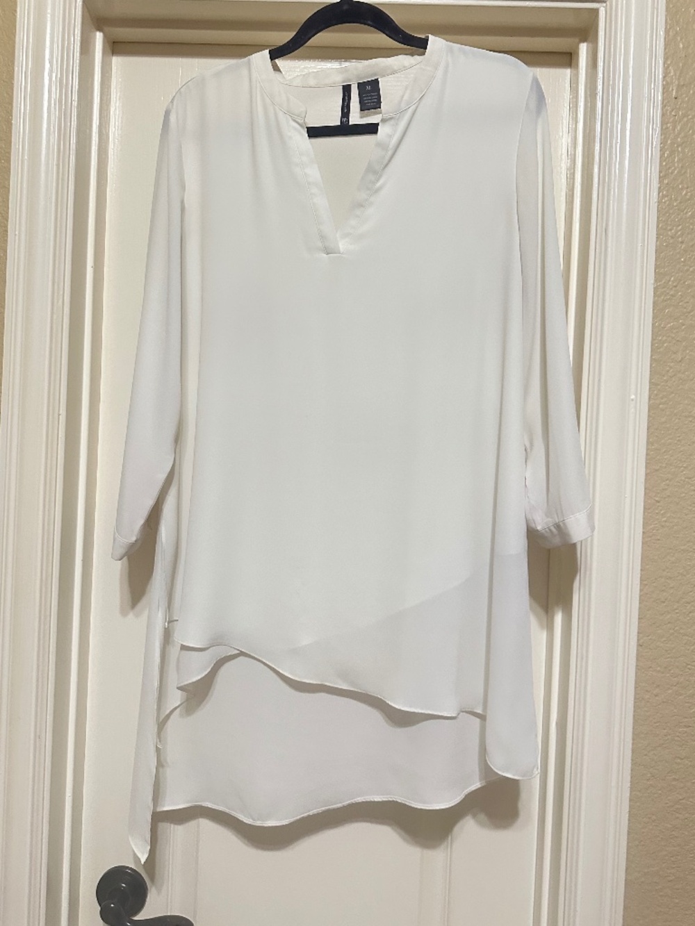 New Direction Layered Tunic XL Off White